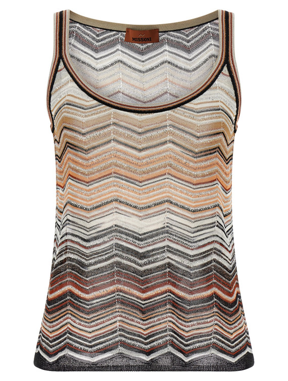 Tank top chevron lamé #1