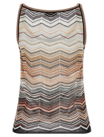 Tank top chevron lamé #