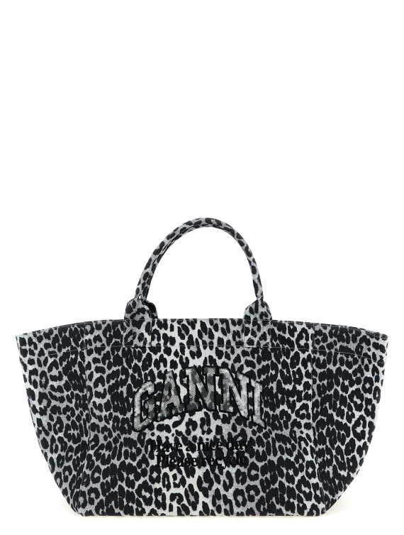 'Leopard Sequin XXL Tote' shopping bag #1