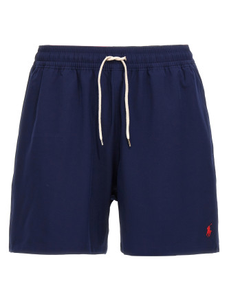 Logo embroidery swim shorts
