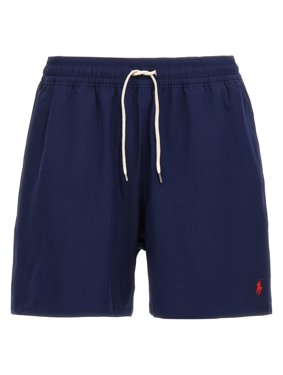 Logo embroidery swim shorts #1