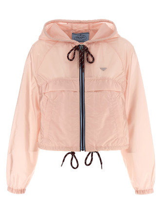 Re-Nylon Feather crop jacket