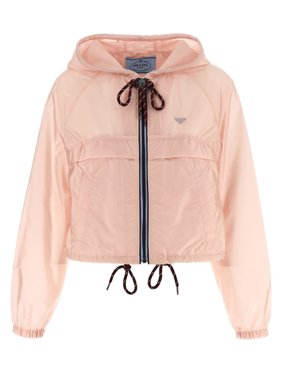 Re-Nylon Feather crop jacket #1