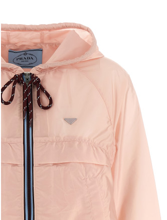 Re-Nylon Feather crop jacket #