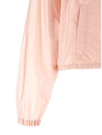 Re-Nylon Feather crop jacket #