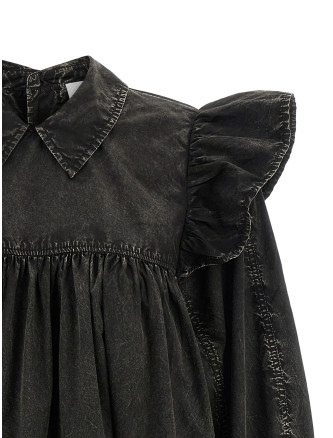 'Black Washed Mini Shirt' dress #