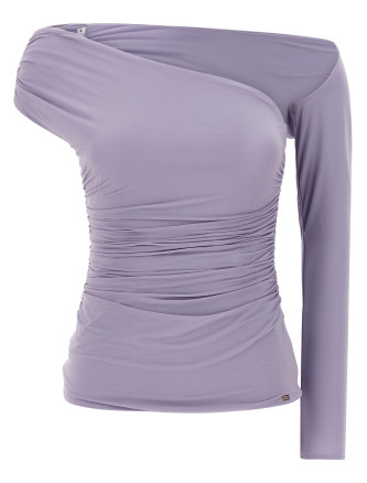 Asymmetrical neckline top