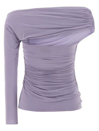 Asymmetrical neckline top #