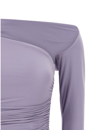 Asymmetrical neckline top #