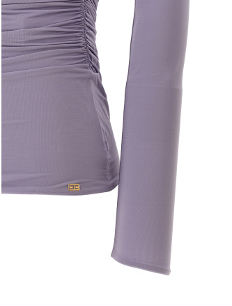 Asymmetrical neckline top #