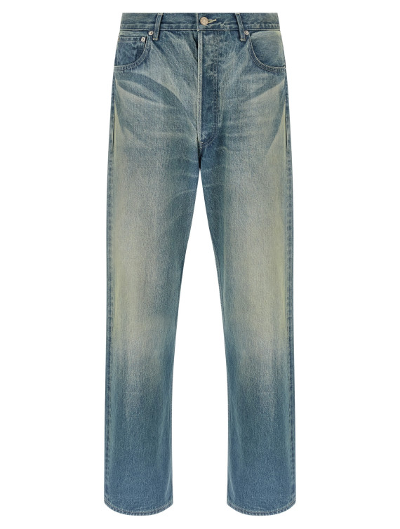 Джинсы AURALEE Wide leg jeans (A25AP03DHFADEDINDIGO) #1