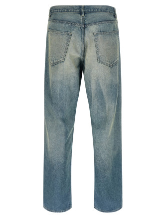 Джинсы AURALEE Wide leg jeans (A25AP03DHFADEDINDIGO) #