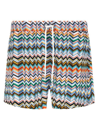 Irregular zig zag swimsuit
