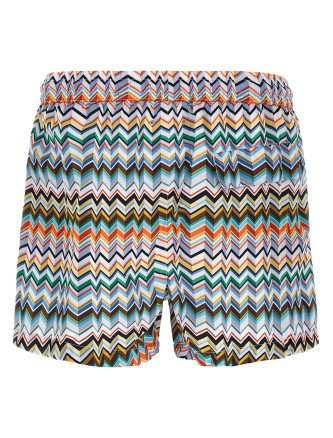 Irregular zig zag swimsuit #