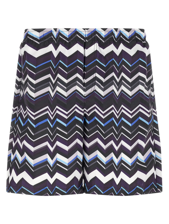 Irregular zig zag swimsuit #1