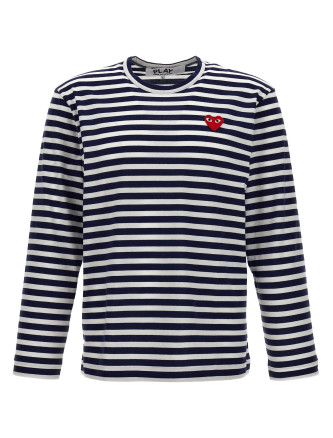 Logo patch stripes t-shirt