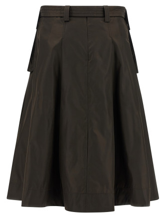 'Duchesse Nylon Pleated' skirt #