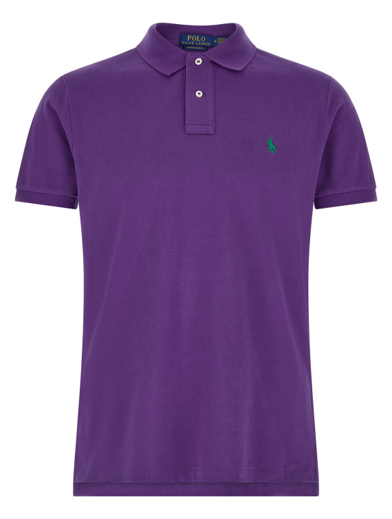 Logo embroidery polo shirt #1