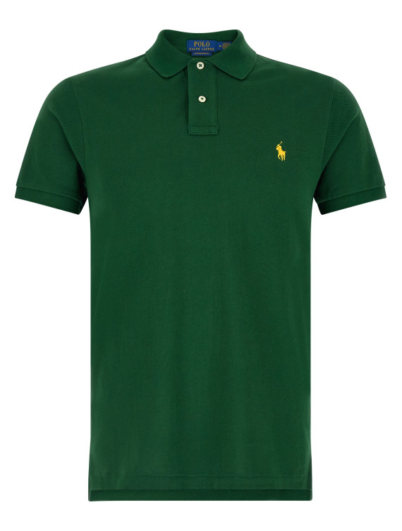 Logo embroidery polo shirt #1