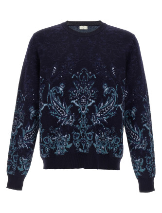 Paisley wool sweater