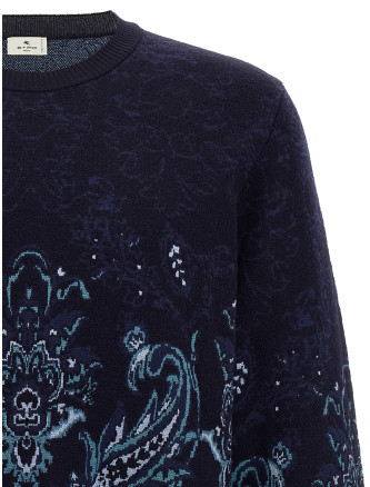 Paisley wool sweater #