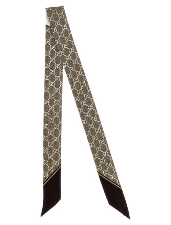 Шарф, платок GUCCI GG lamé scarf