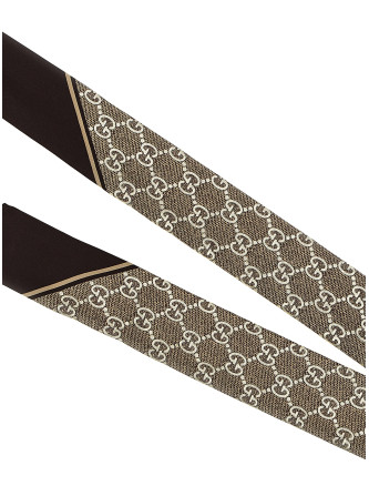 Шарф, платок GUCCI GG lamé scarf (8122503G0019865) #