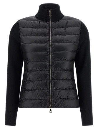 Свитер, кардиган MONCLER Two-material cardigan