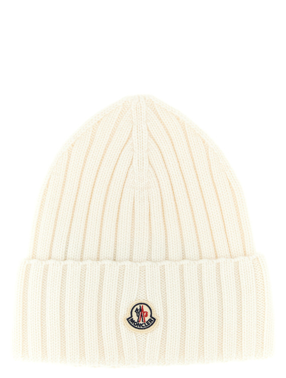 Шляпа MONCLER Logo patch beanie (L10933B00036A9327030) #1