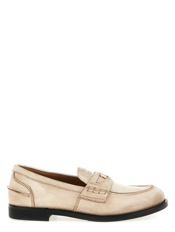 Waxed leather loafers #1