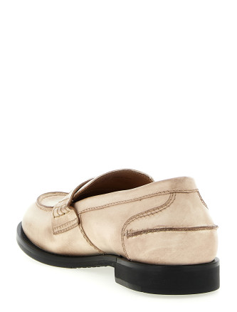 Waxed leather loafers #