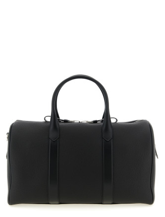 Medium leather duffel bag