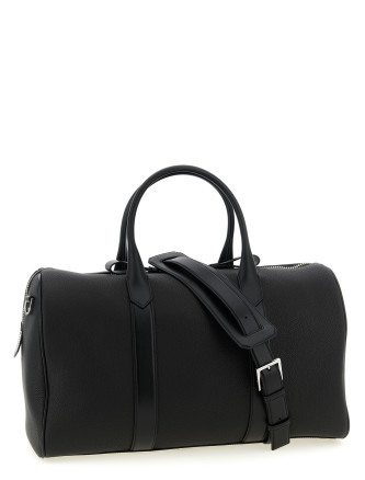 Medium leather duffel bag #