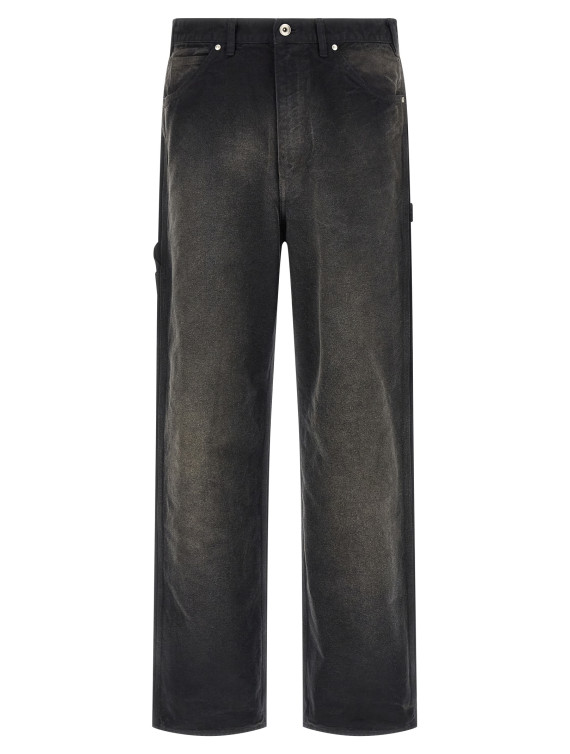 Брюки AURALEE Workwear pants (A25AP03CDFADEDBLACK) #1