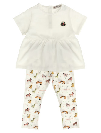 Animal print t-shirt + leggings set