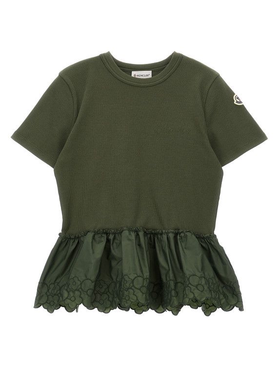 Floral embroidery t-shirt #1