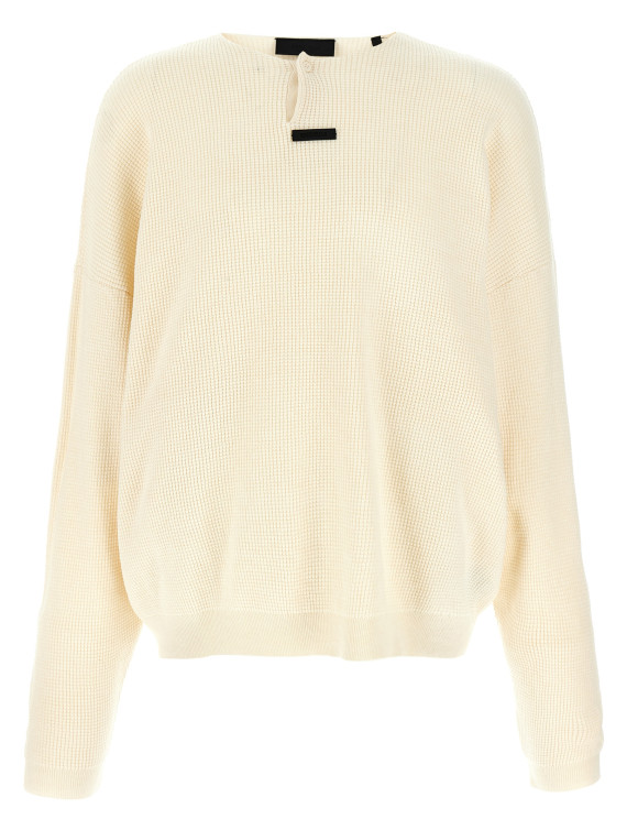 'Waffle Henley' sweater #1
