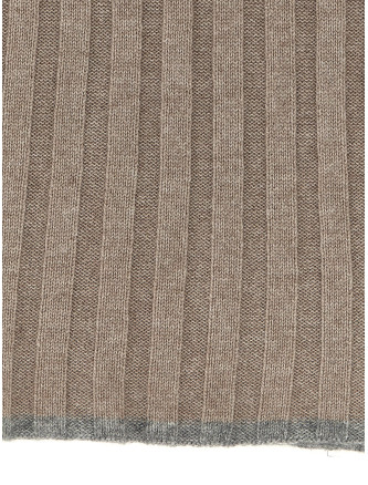 Шарф, платок BRUNELLO CUCINELLI Ribbed cashmere scarf (M2240819CYN11) #