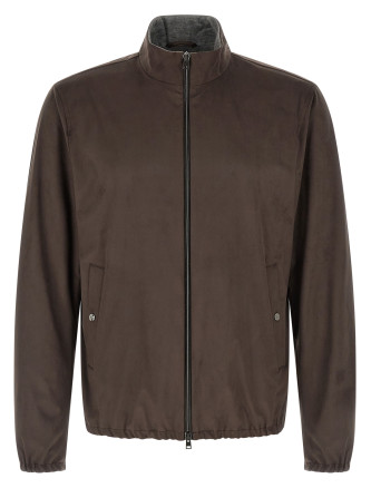 Suede effect jacket