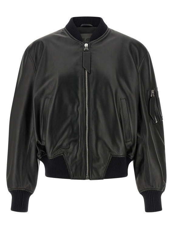 Leather bomber jacket #1