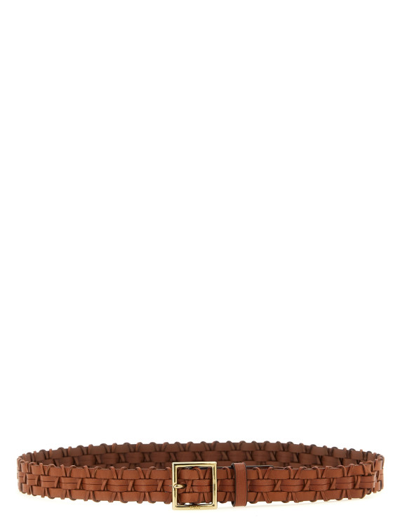 Braided leather belt #1
