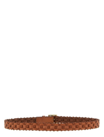 Braided leather belt #