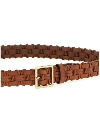 Braided leather belt #