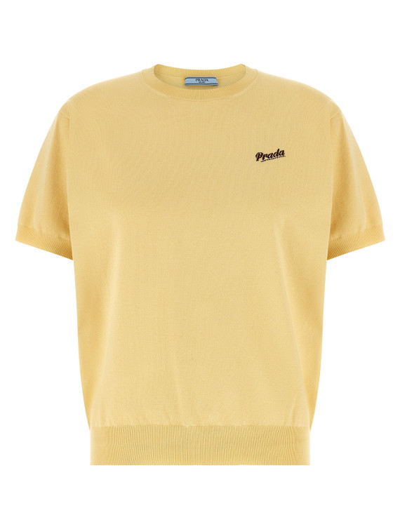 Logo intarsia sweater #1