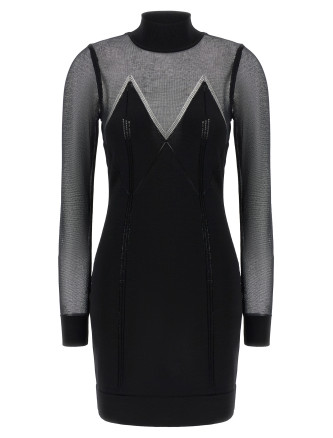 Dress with transparencies