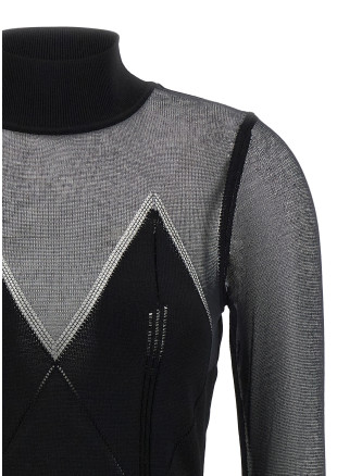 Dress with transparencies #