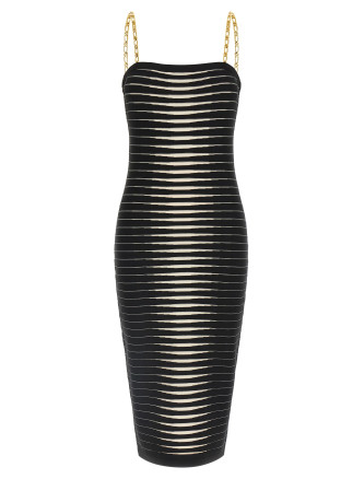 Striped dégradé dress