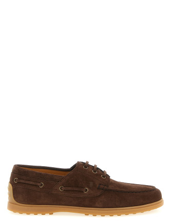 Suede boat shoe