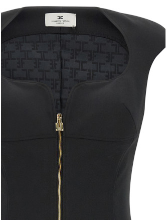 Heart-shaped neckline dress #