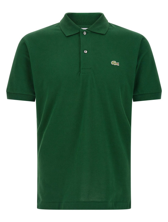 Logo patch polo shirt #1